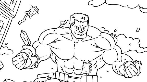Screenshot 1 di Superhero Cats