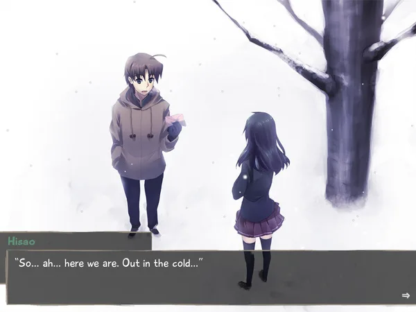 Screenshot 1 di Katawa Shoujo