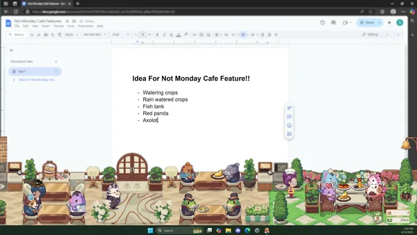 Not Monday Cafe screenshot 4