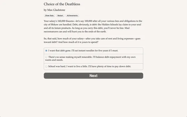 Choice of the Deathless screenshot 2