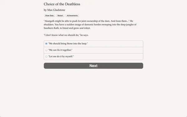 Choice of the Deathless screenshot 3