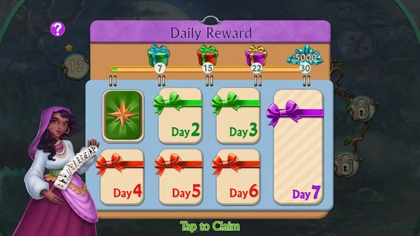 Spellchanted 2D Hidden Object Puzzle Adveture Tile-Matching screenshot 3