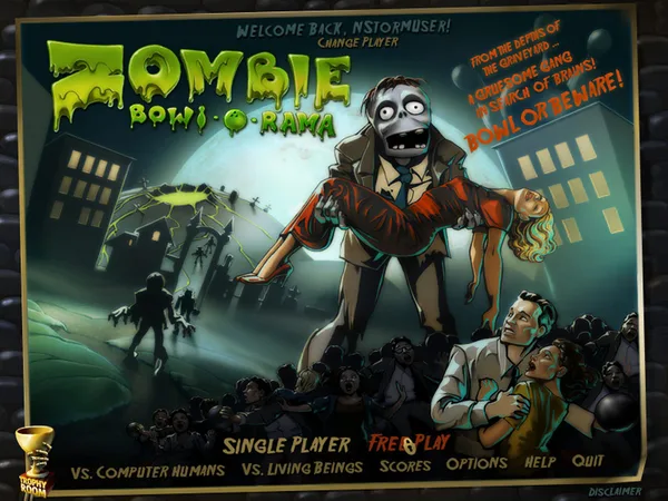 Zombie Bowl-o-Rama screenshot 1