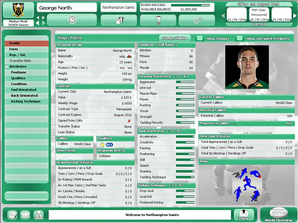 Rugby Union Team Manager 2015 screenshot 22