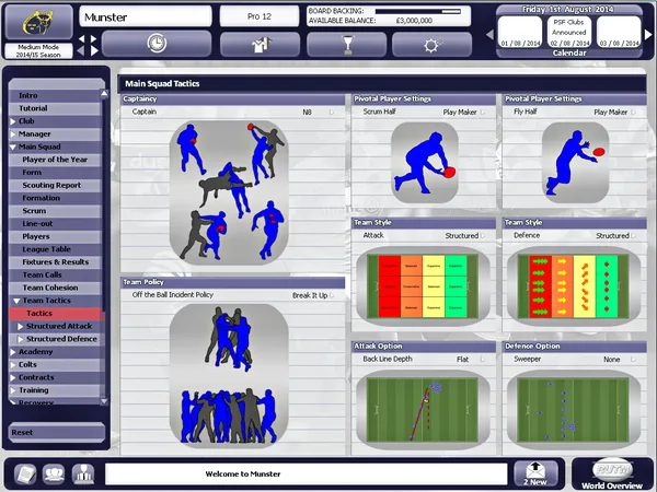 Rugby Union Team Manager 2015 screenshot 29