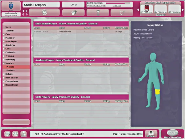 Rugby Union Team Manager 2015 screenshot 6