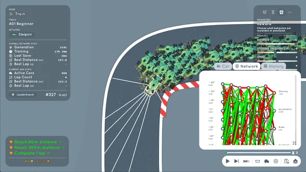 Screenshot 1 di AI Learns To Drive