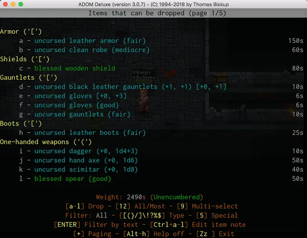 ADOM (Ancient Domains Of Mystery) screenshot 19