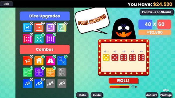 Mini Idle Dice Monster screenshot 1