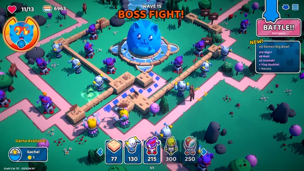 Sushi Cat - Tower Defense screenshot 1