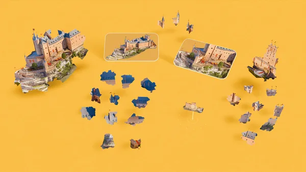 Puzzling Places - 3D Jigsaw Sim screenshot 1