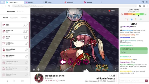 Holoidle screenshot 1