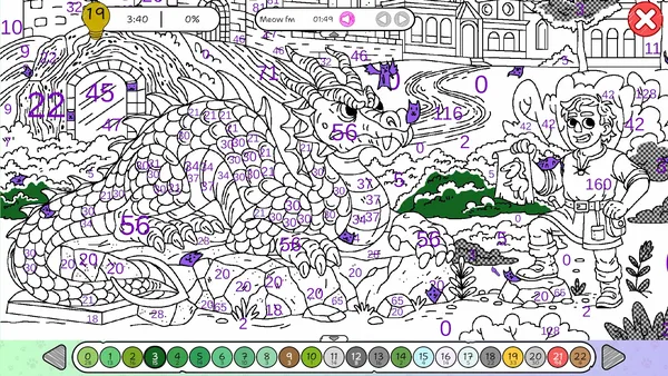Screenshot 4 di 100 Cats Lost In Poland Find & Color