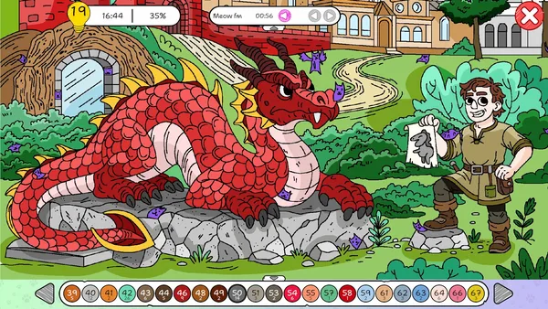 Screenshot 5 di 100 Cats Lost In Poland Find & Color