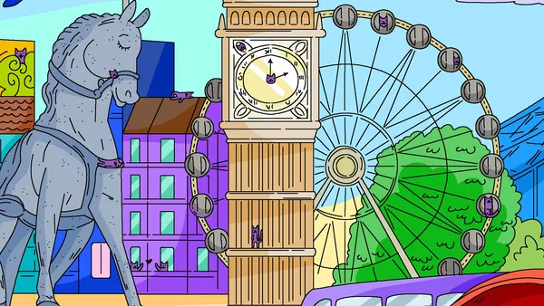 100 Cats Lost In England Find & Color screenshot 5