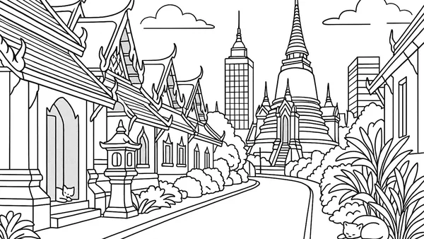 100 Cats Lost in Thailand Find & Color screenshot 5