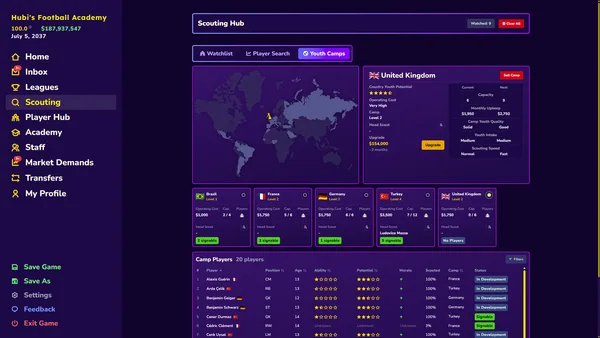 Football Academy Manager screenshot 1