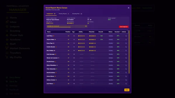 Football Academy Manager screenshot 4