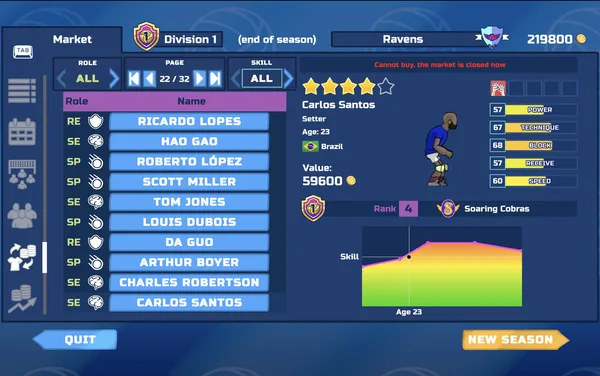 Thunder Spikes Volleyball screenshot 2