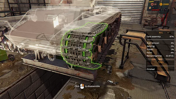 Screenshot 1 di Tank Mechanic Simulator
