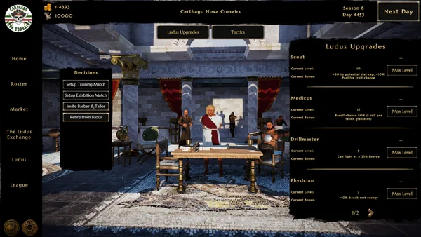 Ludus Magnatus: Gladiator Manager Simulator screenshot 4