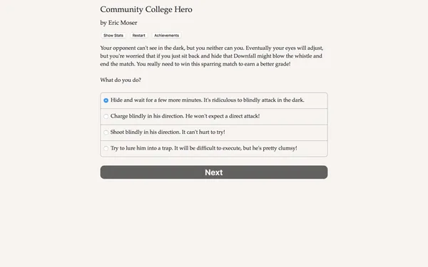 Community College Hero: Trial by Fire screenshot 1