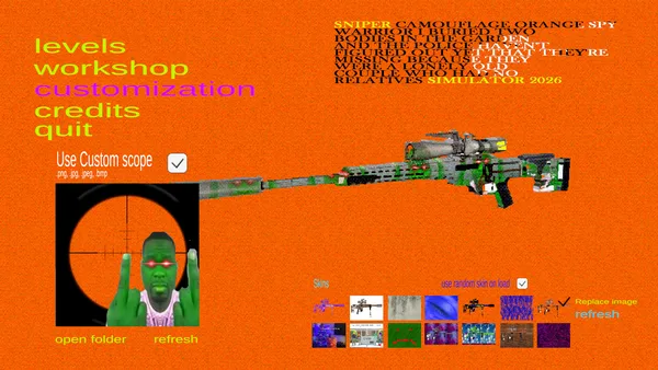 Sniper Camouflage Orange Spy Warrior I Buried Two Bodies in the Garden and the Police Haven't Figured Out Yet That They're Missing Because They Were a Lonely Old Couple Who Had No Relatives Simulator 2026 screenshot 4