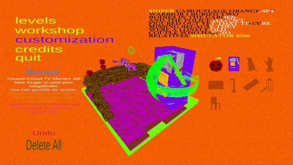 Sniper Camouflage Orange Spy Warrior I Buried Two Bodies in the Garden and the Police Haven't Figured Out Yet That They're Missing Because They Were a Lonely Old Couple Who Had No Relatives Simulator 2026 screenshot 8