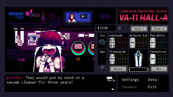 Screenshot 1 di VA-11 Hall-A: Cyberpunk Bartender Action