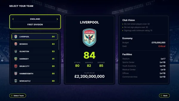 FD 27: Direct Your Football Club screenshot 1