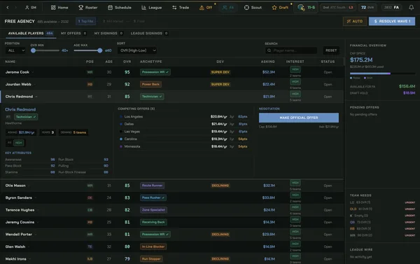 War Room Football screenshot 9