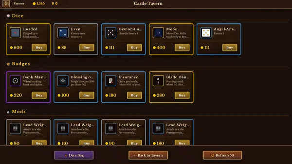 Dice Tavern: Farkle Roguelike screenshot 8