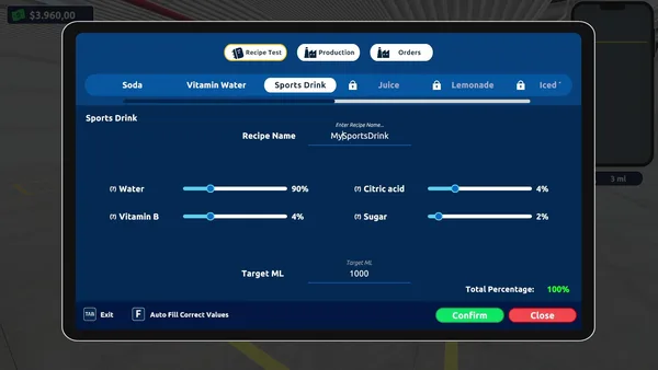 Drink Factory Simulator - Prologue screenshot 2