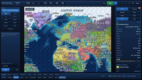 Earth Simulator screenshot 2