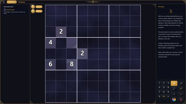 Sudoku Mansion screenshot 3