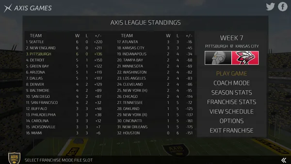 Axis Football 2016 screenshot 17