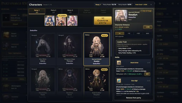 Partyforge Idle screenshot 3