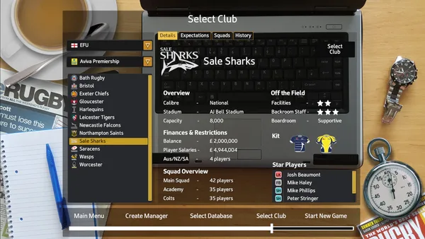 Rugby Union Team Manager 2017 screenshot 14