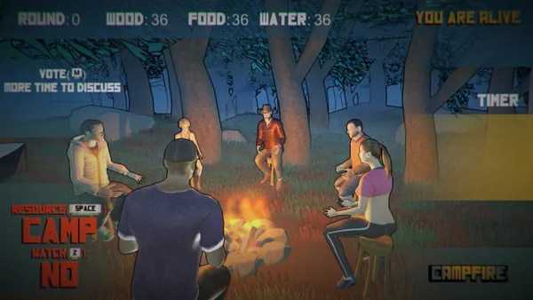 Campfire: One of Us Is the Killer screenshot 1