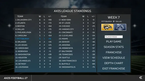 Axis Football 2017 screenshot 20