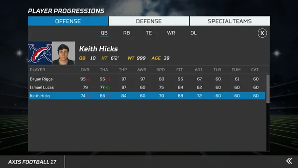 Axis Football 2017 screenshot 22