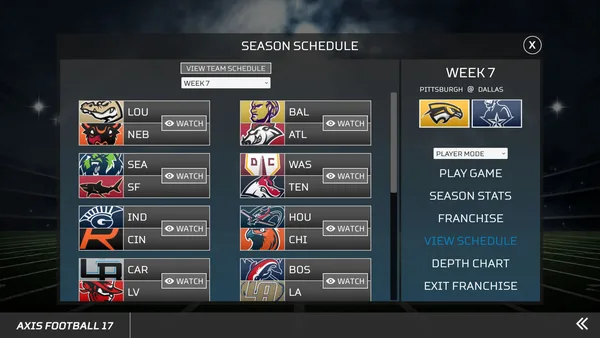 Axis Football 2017 screenshot 25