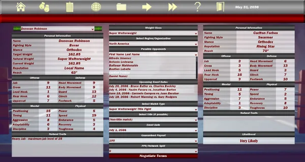 World Boxing Manager screenshot 6
