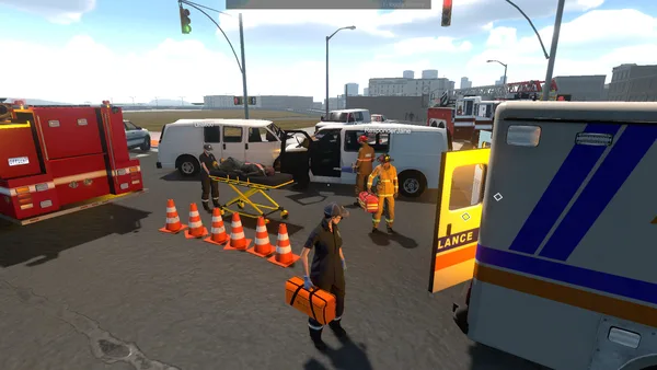 Screenshot 3 di Flashing Lights - Police, Firefighting, Emergency Services (EMS) Simulator