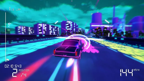 Electro Ride: The Neon Racing screenshot 2