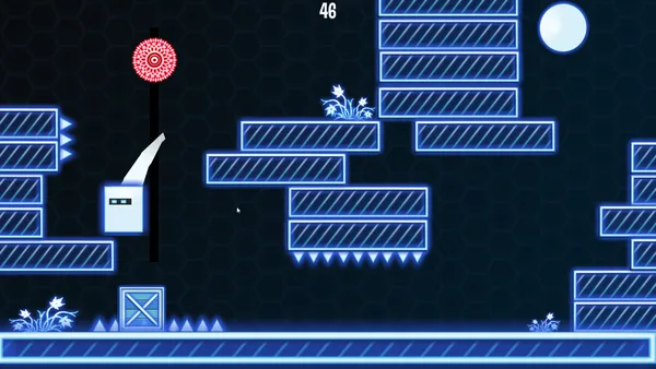 2D Neon Cube screenshot 2