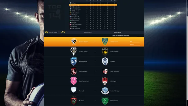 National Rugby Manager screenshot 1