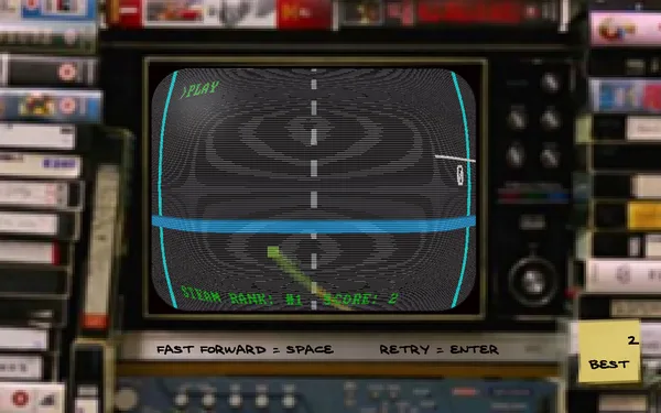 FIRST STEAM GAME VHS - COLOR RETRO RACER : MILES CHALLENGE screenshot 10
