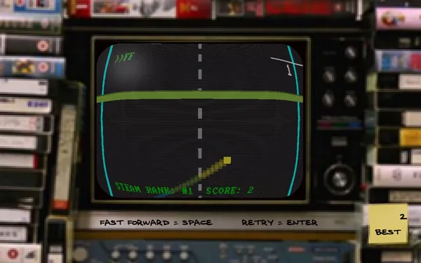 FIRST STEAM GAME VHS - COLOR RETRO RACER : MILES CHALLENGE screenshot 11