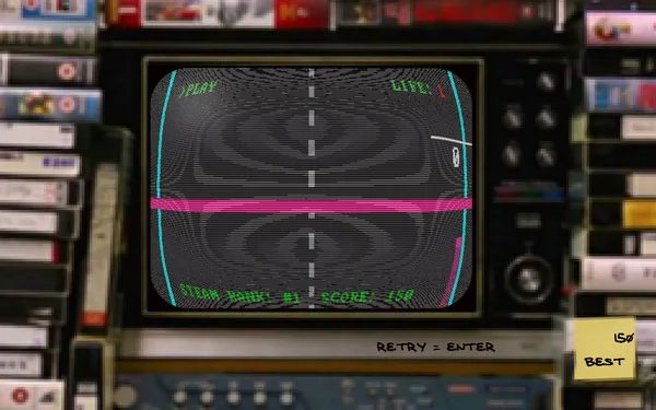 FIRST STEAM GAME VHS - COLOR RETRO RACER : MILES CHALLENGE screenshot 13